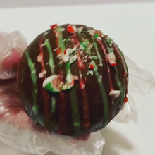 Load and play video in Gallery viewer, Candy Cane Hot chocolate bombs -Vegan option
